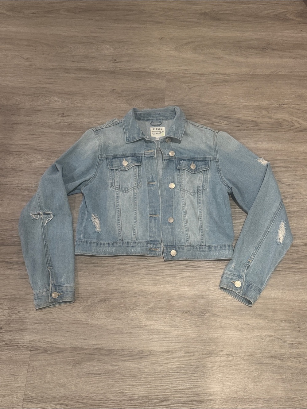 Denim Distressed Denim Jacket